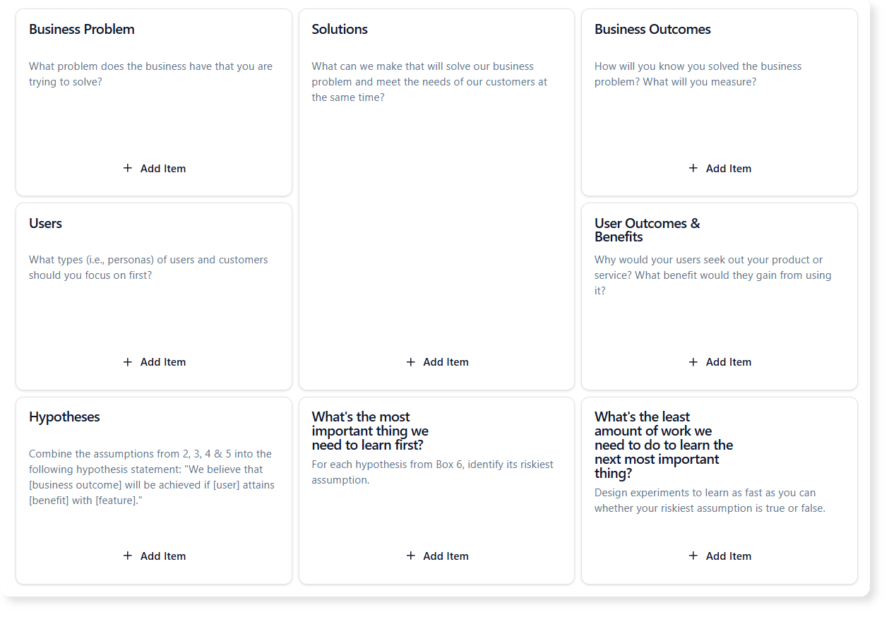 AI-Powered Lean UX Canvas | AI Tools by VP